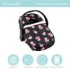 The Peanutshell Car Seat Cover - Protective Covers for Baby Girl, Easy to Clean Accessories, Weather-Resistant Infant Winter Car Seat for Baby Carseat - Floral Rose view 2