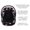 The Peanutshell Car Seat Cover - Protective Covers for Baby Girl, Easy to Clean Accessories, Weather-Resistant Infant Winter Car Seat for Baby Carseat - Floral Rose view 3