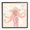Stupell Industries Girl Flowing Hair Birds Plane Hot Air Balloon view 1