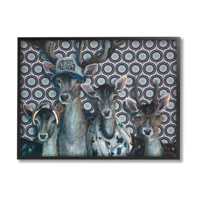 Stupell Industries Born to Be Wild Forest Animals Family Patterned