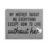 Stupell Industries My Mother Taught Everything Phrase Family Grievance view 1