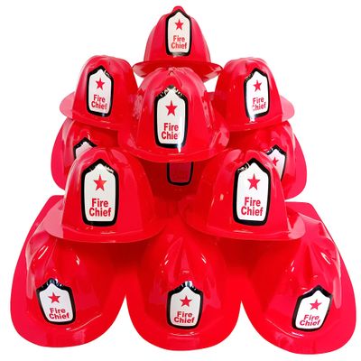Dondor Children's Fireman Helmet (12 Piece Pack)