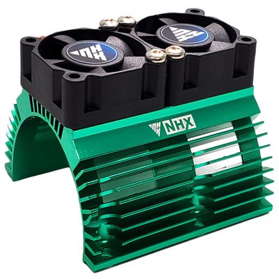 NHX RC V2 Heatsink wTwin High Speed Tornado 28000RPM Cooling Fan 1/8 Motor Green