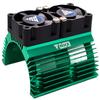 NHX RC V2 Heatsink wTwin High Speed Tornado 28000RPM Cooling Fan 1/8 Motor Green view 1