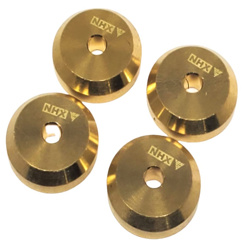 NHX RC Brass Wheel Weight Spacer 4pc : Axial SCX24