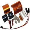 NHX RC V2 Heatsink wTwin High Speed Tornado 28000RPM Cooling Fan 1/8 Motor Orang view 2