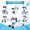 yiman Remote Control Robot Dog Toy  Programmable Smart Robot Dog for Kids 3+, Interactive Dancing & Sound, RC Stunt Toys with LED Eyes, Electronic Pet Toy for Boys & Girls Gifts (Pink) view 2