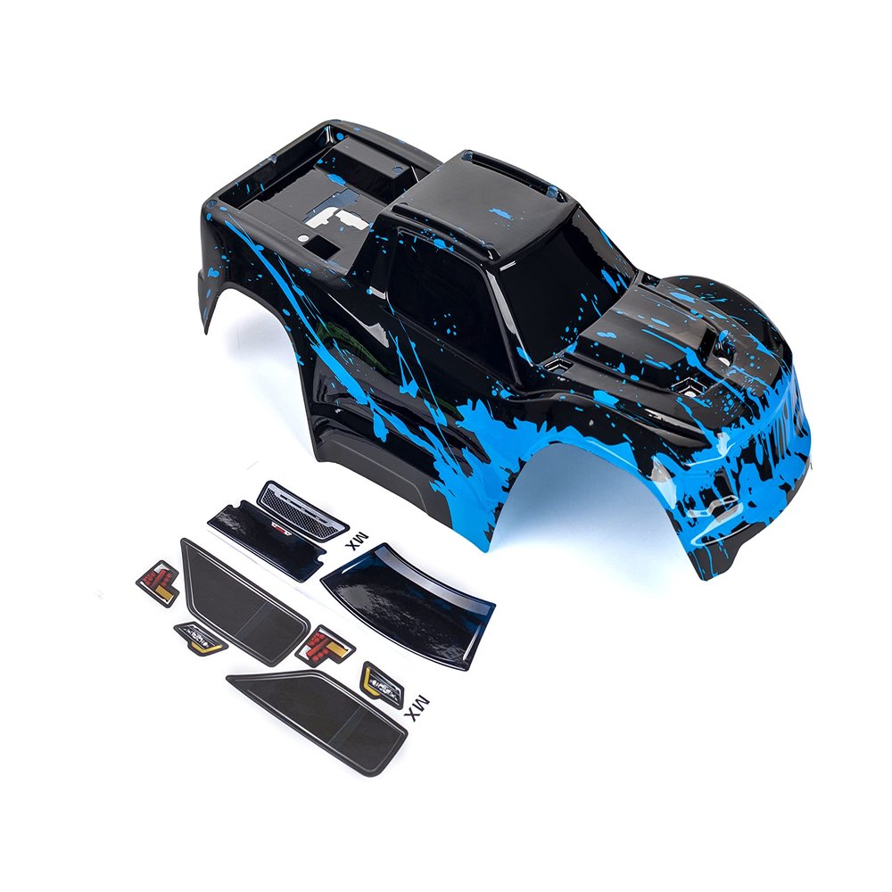 Custom Body Muddy Blue Style Compatible for V1 Traxxas Maxx 1/10 4X4 4WD Truck Shell Cover(Truck not Included) MX-MBL-01