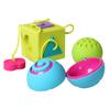 Fat Brain Toys Lil Dimpl Keychain - Orange - Popping Fidget Toy for Kids & Adults view 1