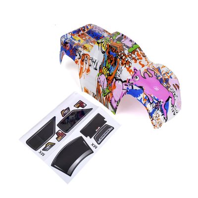 Custom Body Graffiti Pink Pig Style Compatible for V1 Traxxas Maxx 1/10 4X4 4WD Truck Shell Cover(Truck not Included) MX-PIG-01