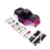 Custom Body Muddy Hot Pink Style Compatible for V1 Traxxas Maxx 1/10 4X4 4WD Truck Shell Cover(Truck not Included) MX-MHP-01 view 2