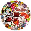 100PCS Sports Stickers for Water Bottles, Sport Theme Stickers for Kids Boys Teens Include Volleyball Softball Football Basketball, Vinyl Stickers for Hydroflask Skateboard Laptop School Rewards view 1