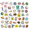 100PCS Sports Stickers for Water Bottles, Sport Theme Stickers for Kids Boys Teens Include Volleyball Softball Football Basketball, Vinyl Stickers for Hydroflask Skateboard Laptop School Rewards view 3
