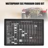 Brushed ESC, Convenient 1/10 ESC Program Card Easy to Installation Waterproof for Car Model(Default) view 3