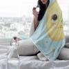 ARAHANT The Cat Sleeping Moon Dream Hooded Blanket, Flannel, Soft and Comfortable, Suitable for Sofa, Living Room, Bedroom, Good Gift Choice, 40'' x 50'' for Kid view 4