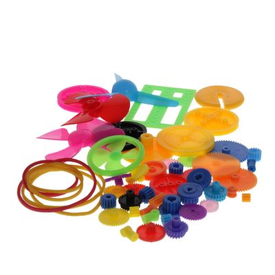 Heyiarbeit 55 Type Plastic Gear Set DIY Gear Assortment Accessories Set for DC Motor DIY Model Toys