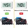 RC Motor Fan Radiator Aluminum Heat Sink Twin Cooling Fans Thermal Sensor for 1/10 RC Car 540/550 Traxxas Axial Redcat HSP HPI Wltoys Himoto Tamiya (Blue) view 2