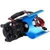 RC Motor Fan Radiator Aluminum Heat Sink Twin Cooling Fans Thermal Sensor for 1/10 RC Car 540/550 Traxxas Axial Redcat HSP HPI Wltoys Himoto Tamiya (Blue) view 3