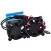 RC Motor Fan Radiator Aluminum Heat Sink Twin Cooling Fans Thermal Sensor for 1/10 RC Car 540/550 Traxxas Axial Redcat HSP HPI Wltoys Himoto Tamiya (Blue) view 4