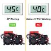 RC Motor Fan Radiator Aluminum Heat Sink Twin Cooling Fans Thermal Sensor for 1/10 RC Car 540/550 Traxxas Axial Redcat HSP HPI Wltoys Himoto Tamiya (Red) view 2
