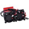 RC Motor Fan Radiator Aluminum Heat Sink Twin Cooling Fans Thermal Sensor for 1/10 RC Car 540/550 Traxxas Axial Redcat HSP HPI Wltoys Himoto Tamiya (Red) view 4