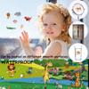 3 Sets Reusable Sticker Books for Kids Toddlers Window Clings Educational Stickers Toy (Animals +Dinosaurs+ My Body) view 3