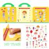 3 Sets Reusable Sticker Books for Kids Toddlers Window Clings Educational Stickers Toy (Animals +Dinosaurs+ My Body) view 4