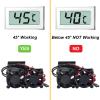 RC Motor Fan Radiator Aluminum Thermal Sensor Heat Sink Twin Cooling Fans for 1/10 RC Car 540/550 Traxxas Axial Redcat HSP HPI Wltoys Himoto Tamiya (Black) view 2