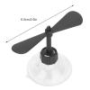 Aramox Bike Helmet Propeller, Decorative Helmet Suction Cup Rubber and Plastic Motorcycle Helmet Propeller Rubber & Plastic(Black) view 2
