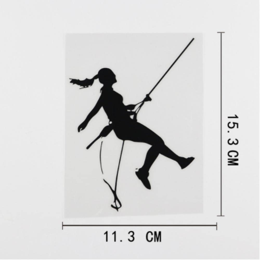 3 pcs Car sticker11.3CMX15.3CM Rock Climber Climbing Car Sticker Black