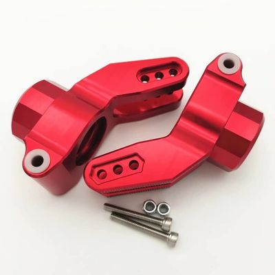 Aluminum Rear C Hub (2) for ARRMA 1/5 KRATON Outcast 8S Replace ARA330565 - RED