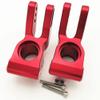 Aluminum Rear C Hub (2) for ARRMA 1/5 KRATON Outcast 8S Replace ARA330565 - RED view 3