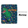 Artsadd Custom Blanket for Baby Boys Girls with Name Dinosaur Personalized Blankets for Toddler Fuzzy and Fleece Soft Blanket Birthday Gifts for Kids 40"x50" view 2