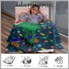 Artsadd Custom Blanket for Baby Boys Girls with Name Dinosaur Personalized Blankets for Toddler Fuzzy and Fleece Soft Blanket Birthday Gifts for Kids 40"x50" view 4
