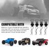 Hobbyfire 4-Pack Universal RC Body Clips with Tabs, Metal Handled Clips for 1/12 1/10 1/8 RC Cars and Trucks, Heavy Duty Body Mounting Clips Shell Replacement (Black) view 3