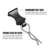 Hobbyfire 4-Pack Universal RC Body Clips with Tabs, Metal Handled Clips for 1/12 1/10 1/8 RC Cars and Trucks, Heavy Duty Body Mounting Clips Shell Replacement (Black) view 4