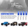 Hobbyfire 4-Pack Universal RC Body Clips with Tabs, Metal Handled Clips for 1/12 1/10 1/8 RC Cars and Trucks, Heavy Duty Body Mounting Clips Shell Replacement (Navy Blue) view 3