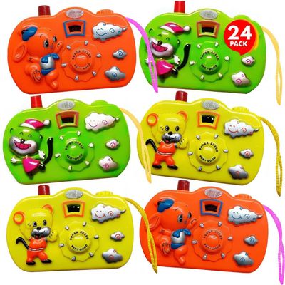 ArtCreativity Kids Camera Toy Set with Images in Viewfinder (24PCs) - Party Favors for Toddlers, Goodie Bags Stuffers for Kids, 3 Colors