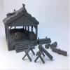 HERO Creations Lumber Mill RPG - Dungeons and Dragons - DND - Pathfinder - Diorama - Figurine Miniature (Gray/Unpainted) view 2
