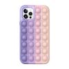 iPhone 12 popit Fidget case Toy Push Bubble Anti-Stress (Purple Beige) view 1