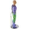 Plymor DSP-70S Silver Adjustable Doll Stand, fits 12, 13, 14, 15, 16, and 17 inch Dolls or Action Figures, Waist is 2.25" - 2.75" wide, 6" - 8" around view 3