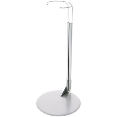 Plymor DSP-15S Silver Adjustable Doll Stand, fits 25, 26, 27, 28, 29, 30, 31, 32, 33, and 34 inch Dolls, Waist is 3.75" - 5" wide, 11" - 13" around, Pack of 2
