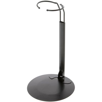Plymor DSP-70B Black Adjustable Doll Stand, fits 12, 13, 14, 15, 16, and 17 inch Dolls or Action Figures, Waist is 2.25" - 2.75" wide, 6" - 8" around, Pack of 3