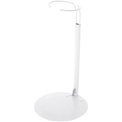 Plymor DSP-90W White Adjustable Doll Stand, fits 15, 16, 17, 18, 19, 20, and 21 inch Dolls, Waist is 3" - 4" wide, 8" - 11" around, Pack of 6