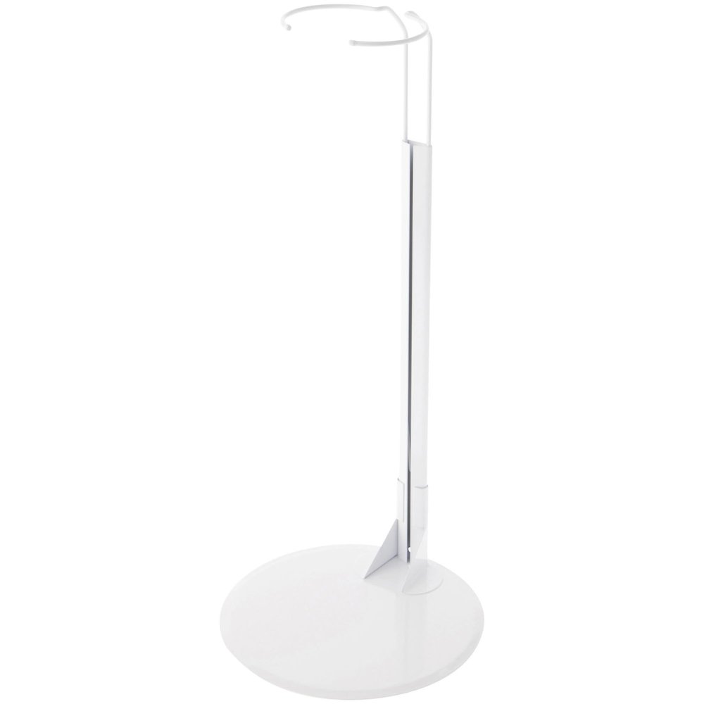 Plymor DSP-15W White Adjustable Doll Stand, fits 25, 26, 27, 28, 29, 30, 31, 32, 33, and 34 inch Dolls, Waist is 3.75" - 5" wide, 11" - 13" around, Pack of 2