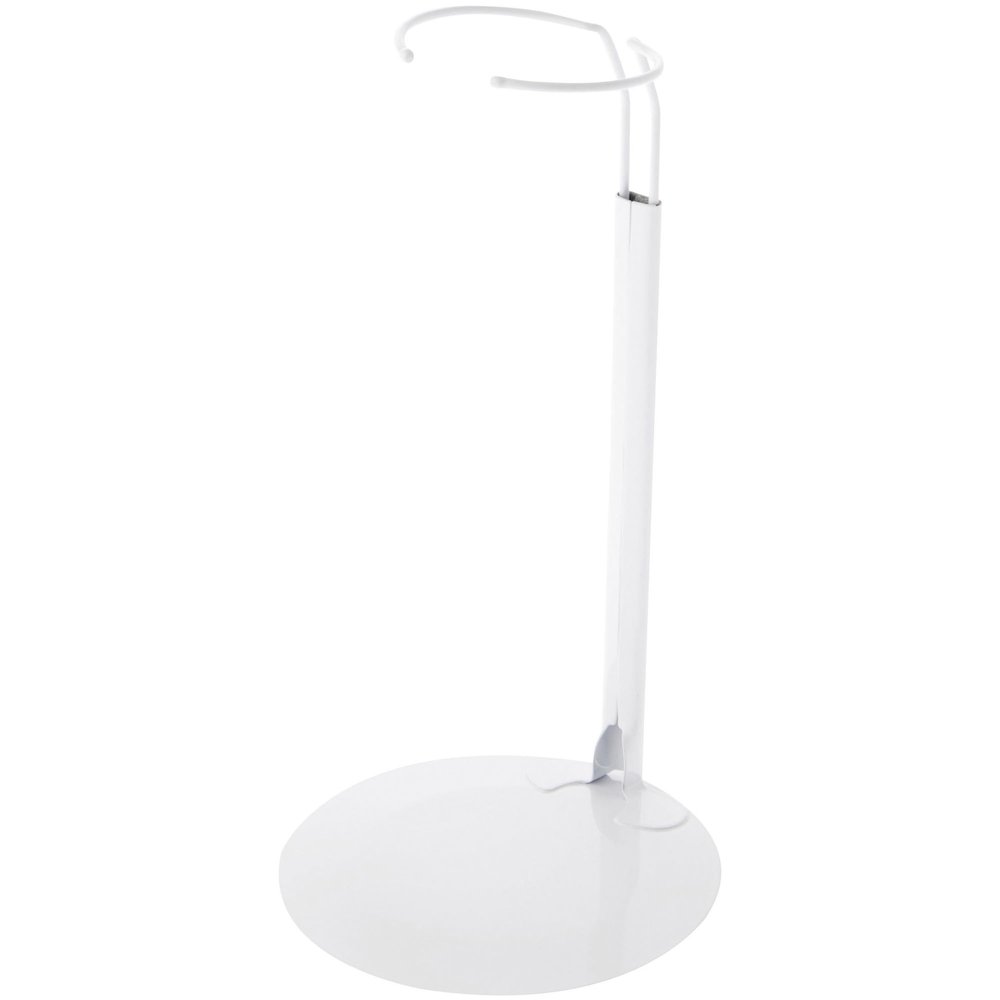 Plymor DSP-90W White Adjustable Doll Stand, fits 15, 16, 17, 18, 19, 20, and 21 inch Dolls, Waist is 3" - 4" wide, 8" - 11" around, Pack of 12