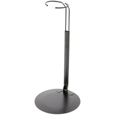 Plymor DSP-10B Black Adjustable Doll Stand, fits 16, 17, 18, 19, 20, 21, 22, 23, and 24 inch Dolls or Action Figures, Waist is 2.5" - 3.5" wide, 7" - 9" around, Pack of 12