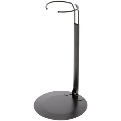 Plymor DSP-90B Black Adjustable Doll Stand, fits 15, 16, 17, 18, 19, 20, and 21 inch Dolls, Waist is 3" - 4" wide, 8" - 11" around, Pack of 6