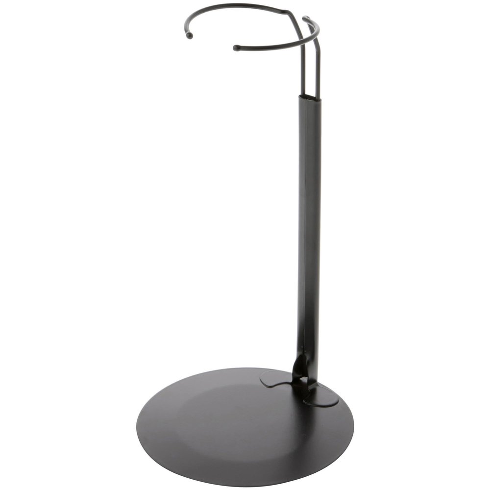 Plymor DSP-90B Black Adjustable Doll Stand, fits 15, 16, 17, 18, 19, 20, and 21 inch Dolls, Waist is 3" - 4" wide, 8" - 11" around, Pack of 6