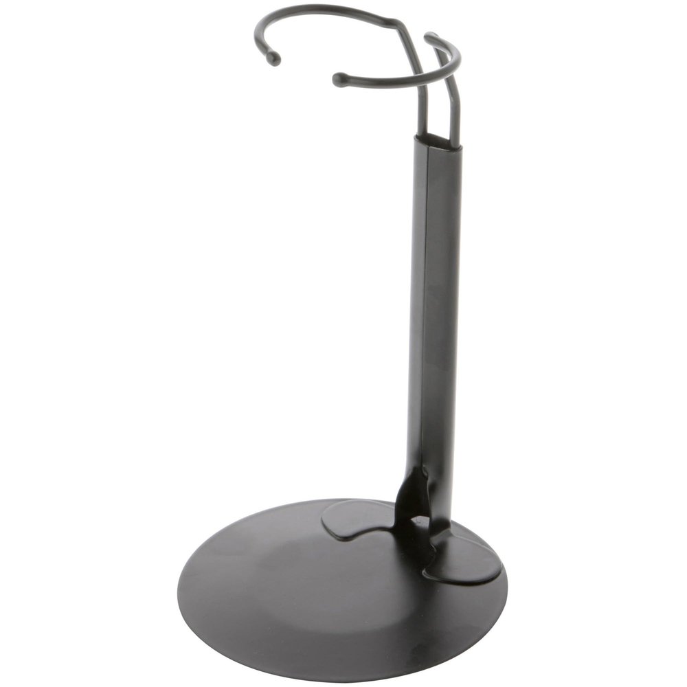 Plymor DSP-60B Black Adjustable Doll Stand, fits 10, 11, 12, 13, and 14 inch Dolls or Action Figures, Waist is 2" - 2.5" wide, 5.5" - 7" around, Pack of 3